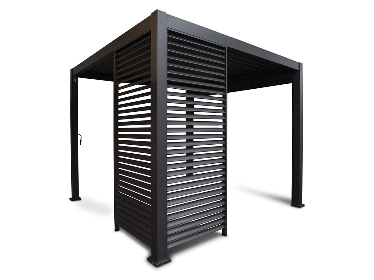 Novum Mirador 3M 93 x 238,25 Louvre Shutter Paneel - Black