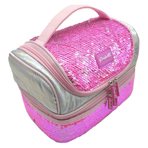 Nice Lancheira Girabrilla Fuscia 22X13,5X13,5Cm