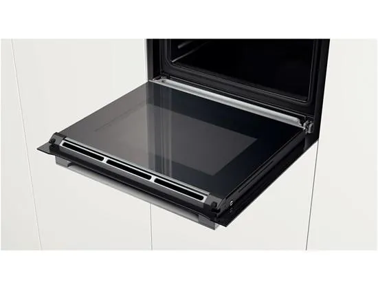 Bosch Serie | 8 HSG636BB1 - Ovn - med dampfunktion - til indbygning - niche - bredde: 56 cm - dybde: 55 cm - højde: 58.5 cm - med selv-rengøring - Klasse A  - sort