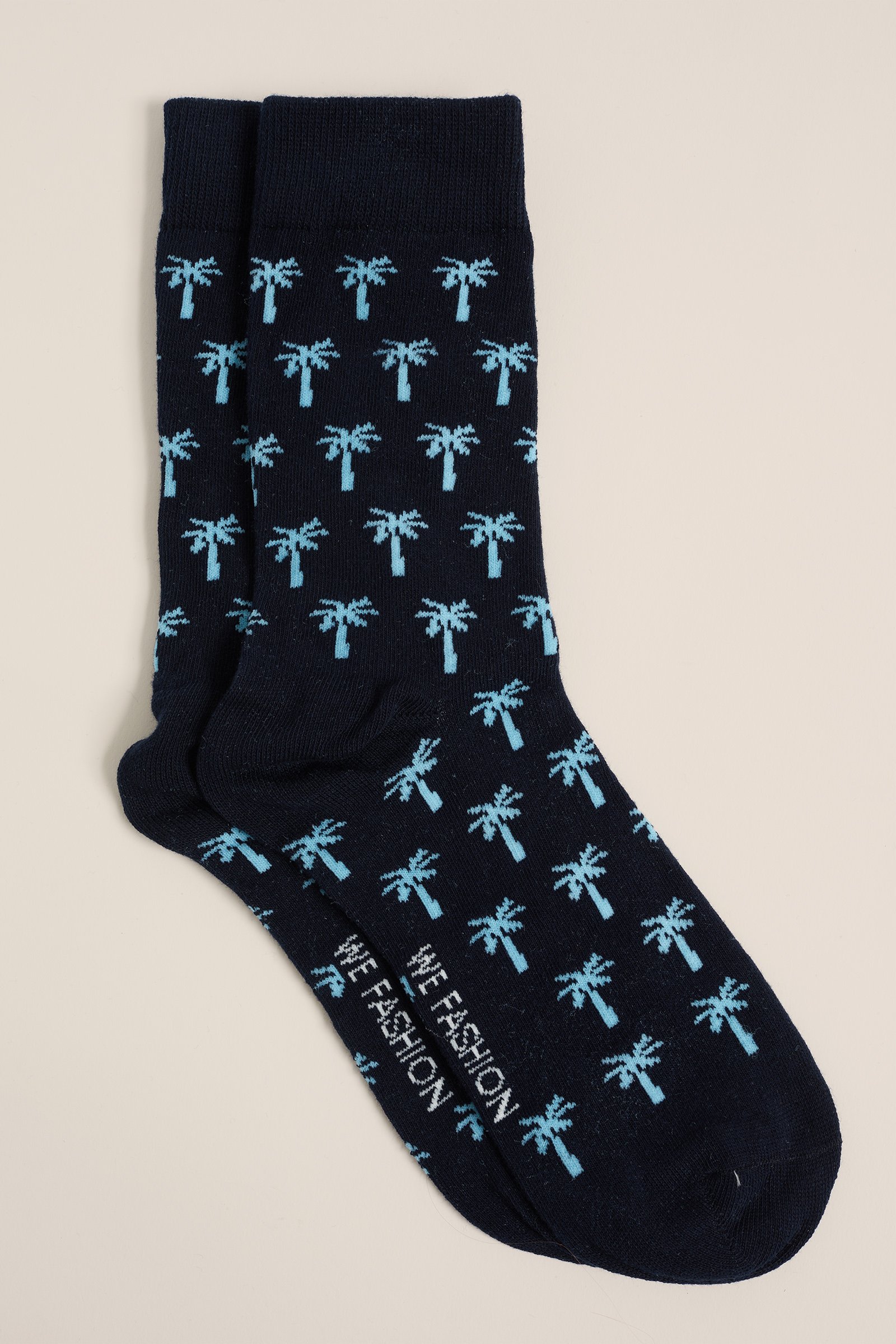 sokken met dessin WE Fashion Donkerblauw