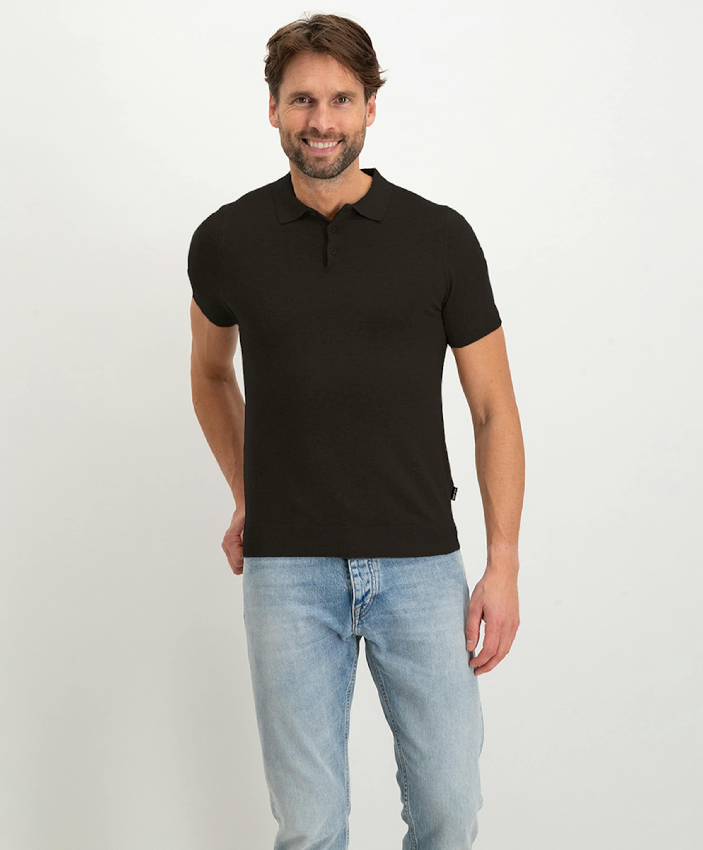 Saint Steve Heren polo zwart