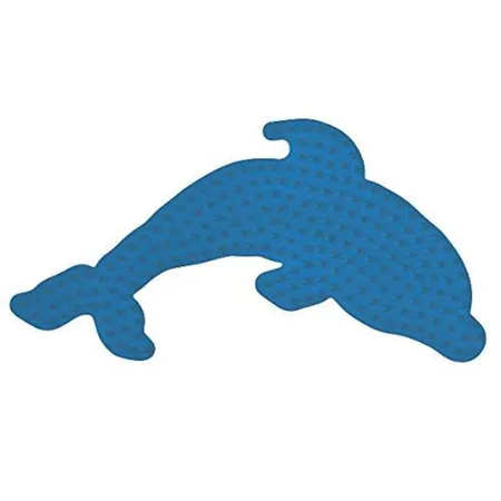 Hama Bügelperlen Stiftplatte Delphin, blau