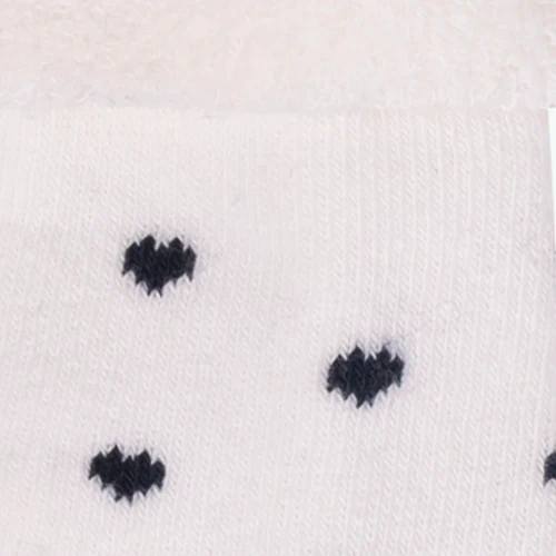 Chaussettes Petit Coeur - Pack de chaussettes bébé blanc