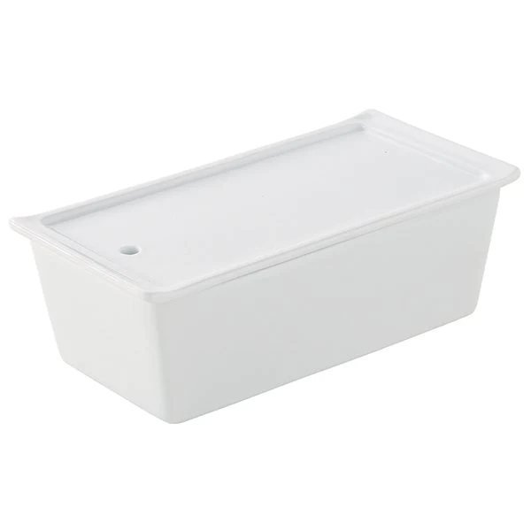 Terrine rectangulaire avec couvercle/plateau 