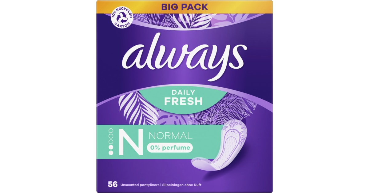 Always Alldays Slipeinlage Normal 56er-Packung