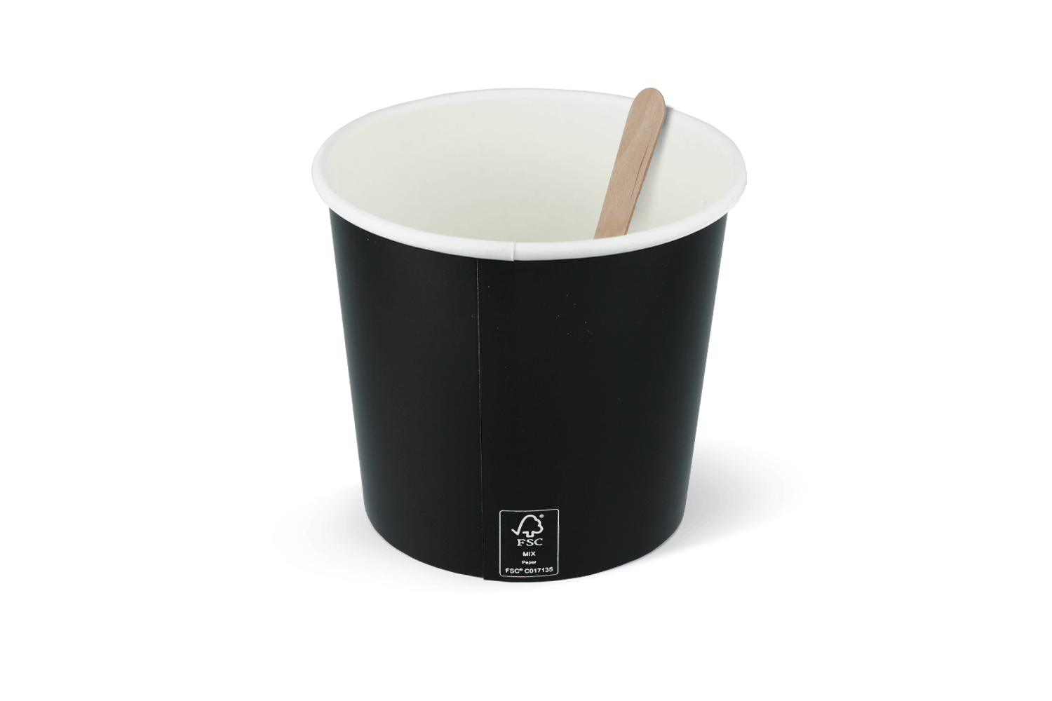IJsbeker 360ml Ø90mm 12oz karton zwart FSC®Mix