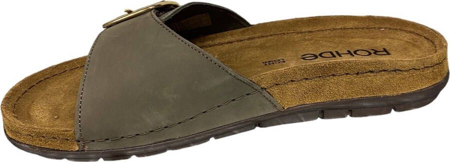 Rohde Dames EASYS N41 Eenbands Sandalen 5875 61 Olive Khaki