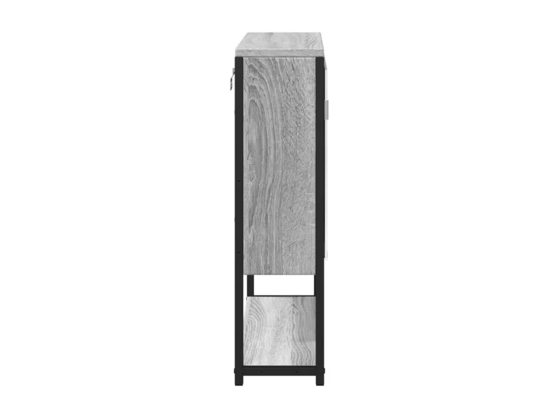 Prolenta Premium - Armoire à miroir de salle de bain sonoma gris bois d’ingénierie