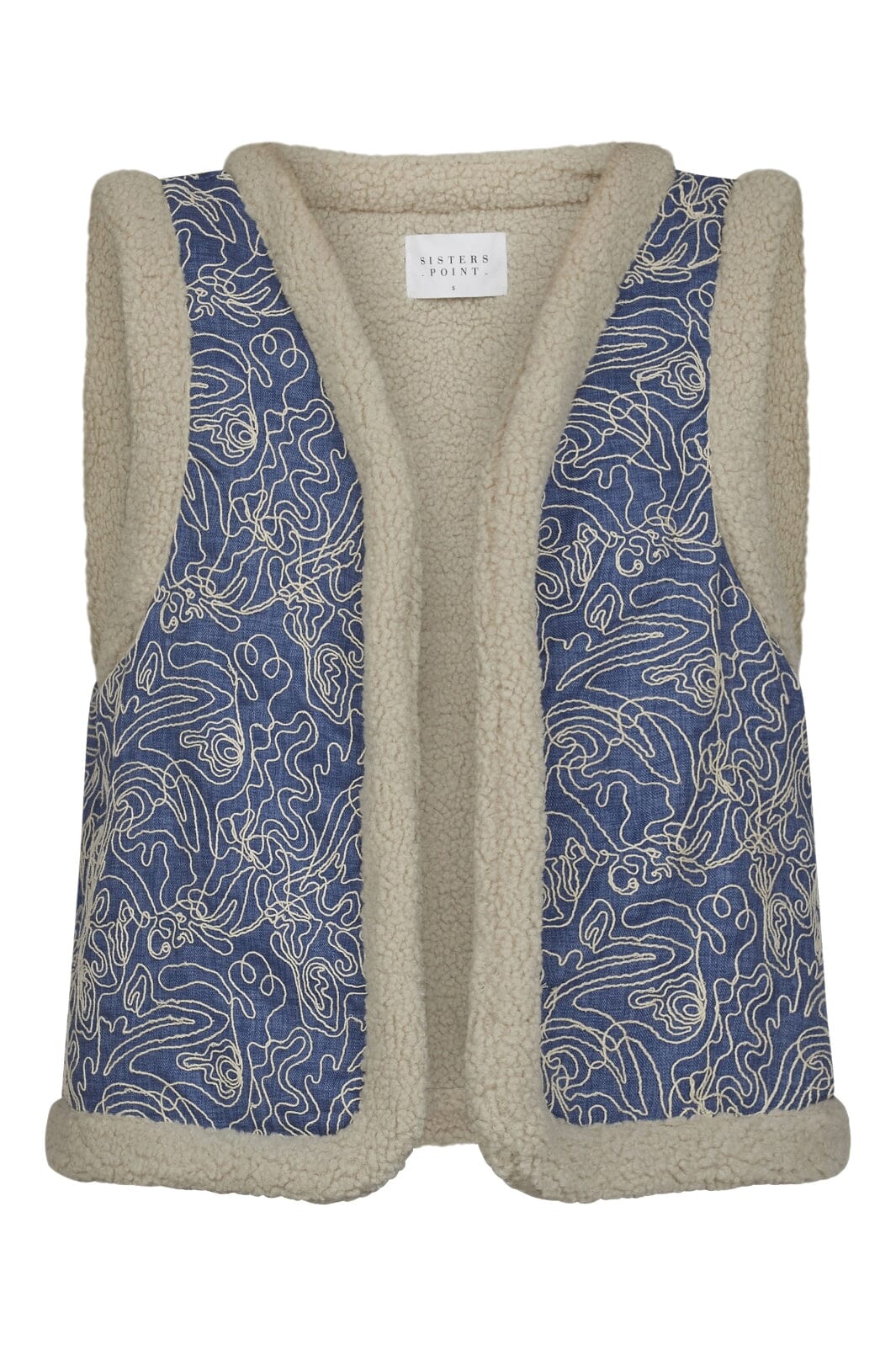 Sisters Point Debea-Ve1 116 denim blue cream