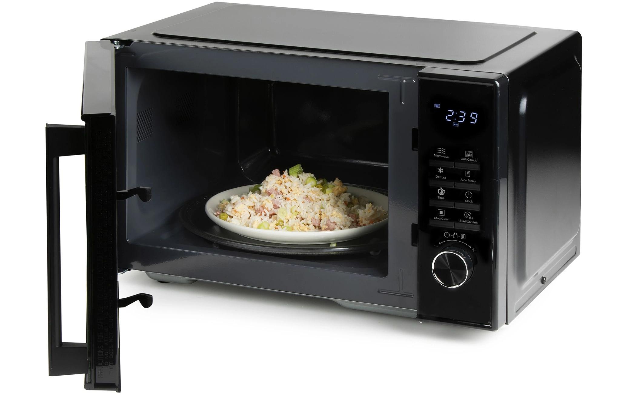 Mikrowelle mit Grill DO22501G Schwarz<br>Mikrowelle mit LED-Anzeige