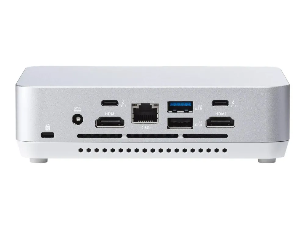ASUS NUC 14 Pro  Kit RNUC14RVSU700002I - Barebone - mini PC 1 x Core Ultra 7 155H / op til 4.8 GHz - RAM 0 GB - Intel Arc Graphics - Gigabit Ethernet, 2.5 Gigabit Ethernet, IEEE 802.11ax (Wi-Fi 6E), Bluetooth 5.3 - hvid