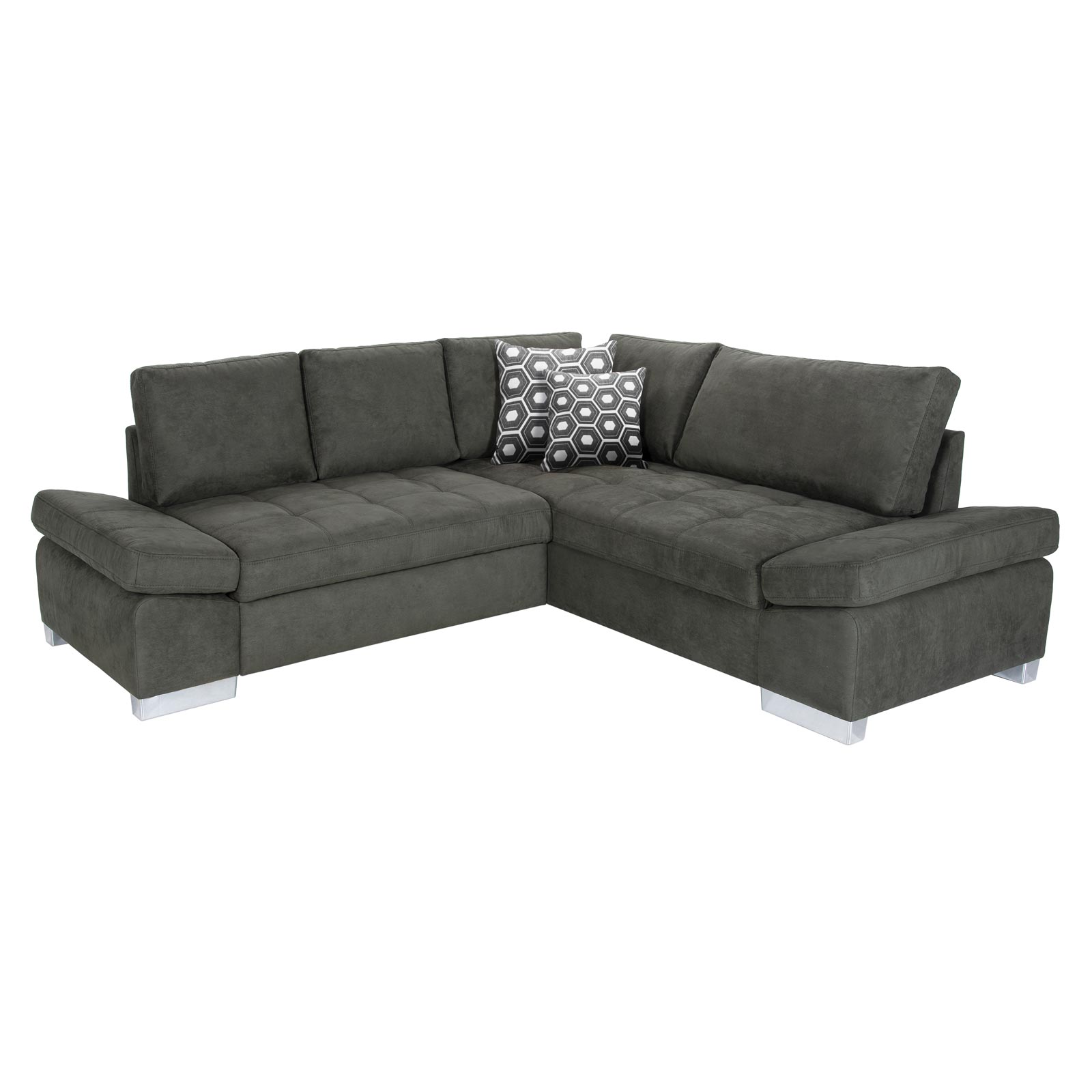 Ecksofa - green - Liegefunktion links