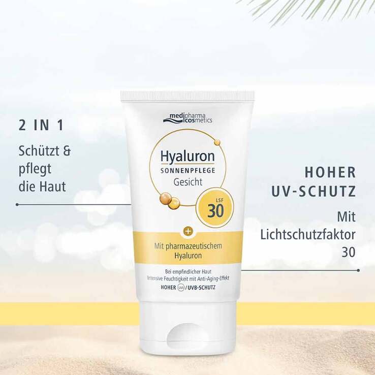 Hyaluron Sonnenpflege Gesicht LSF 30, 50 ml