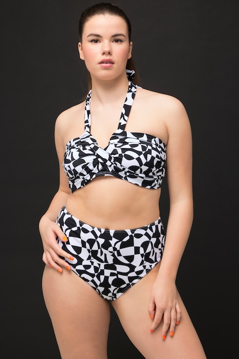 Bikini-Slip, HighWaist Shape, Grafik-Print