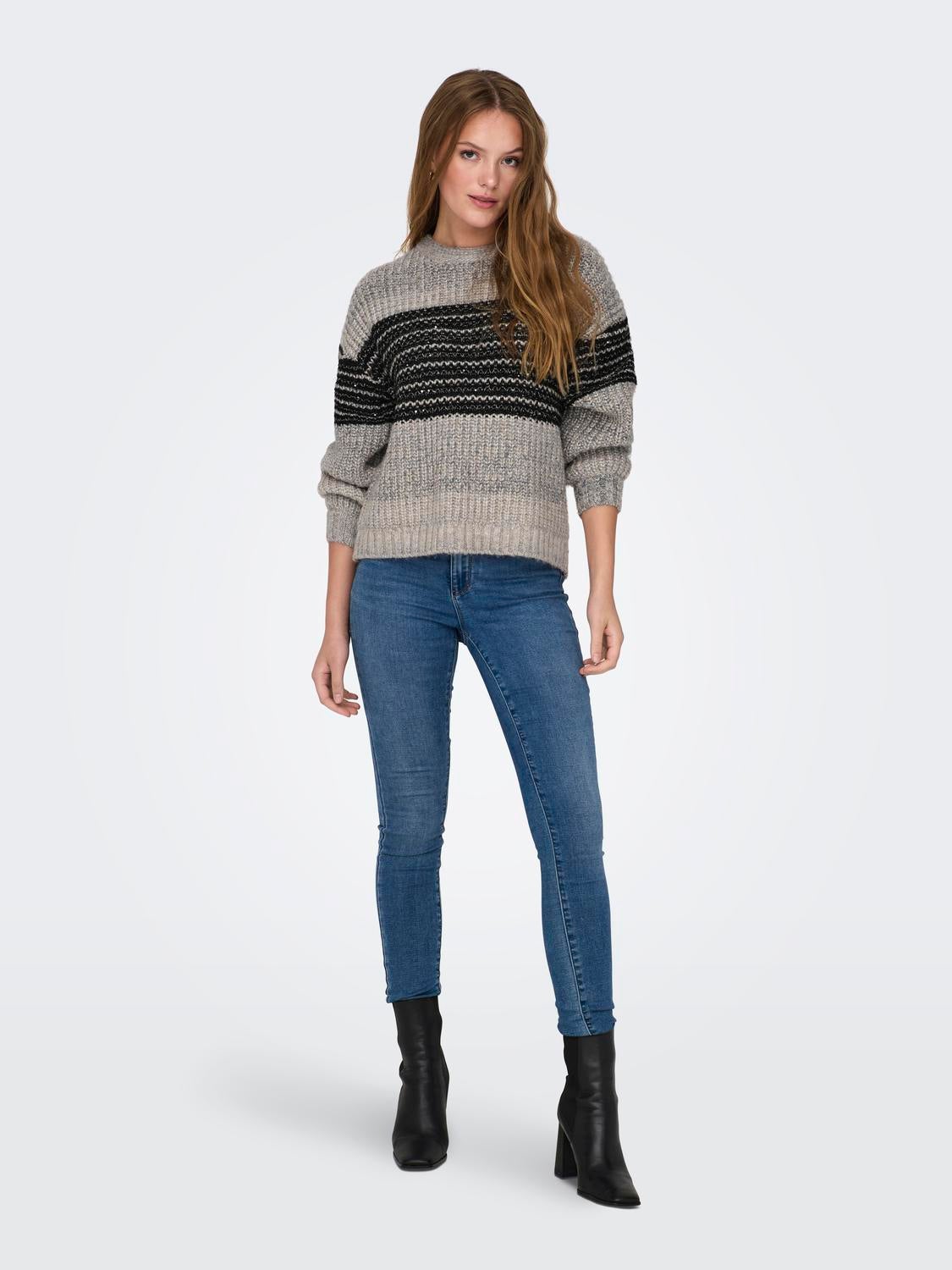 ONLLUCILLA Strickpullover Pumice Stone