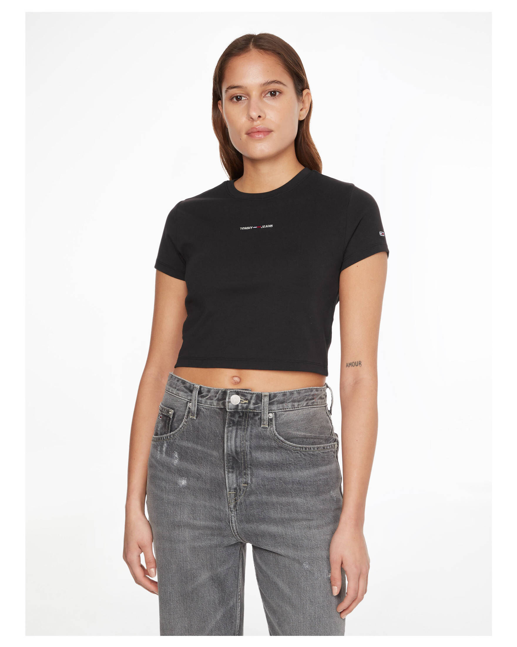 Tommy Jeans| Damen Crop Top Kurzarm