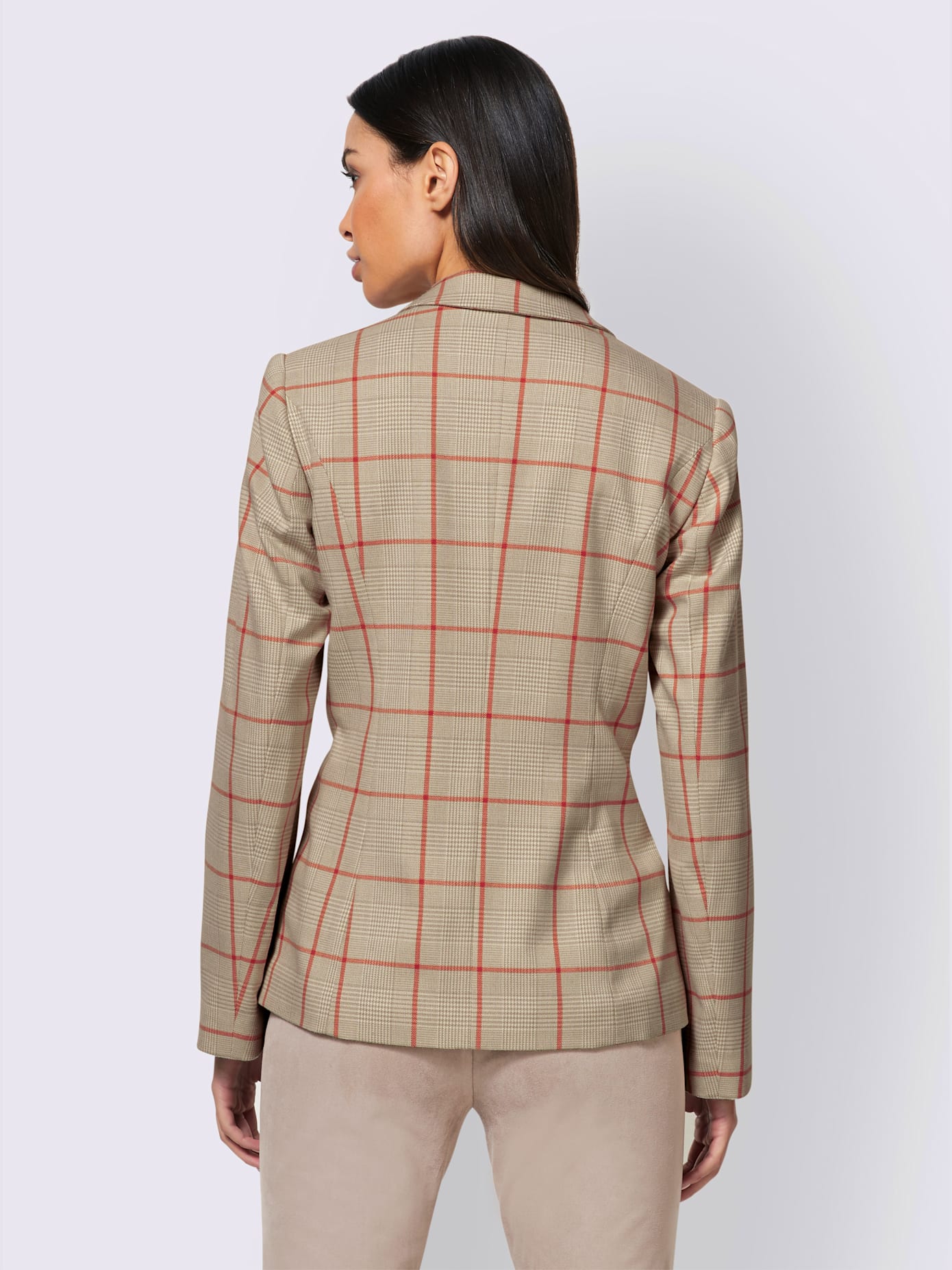Blazer motif à carreaux