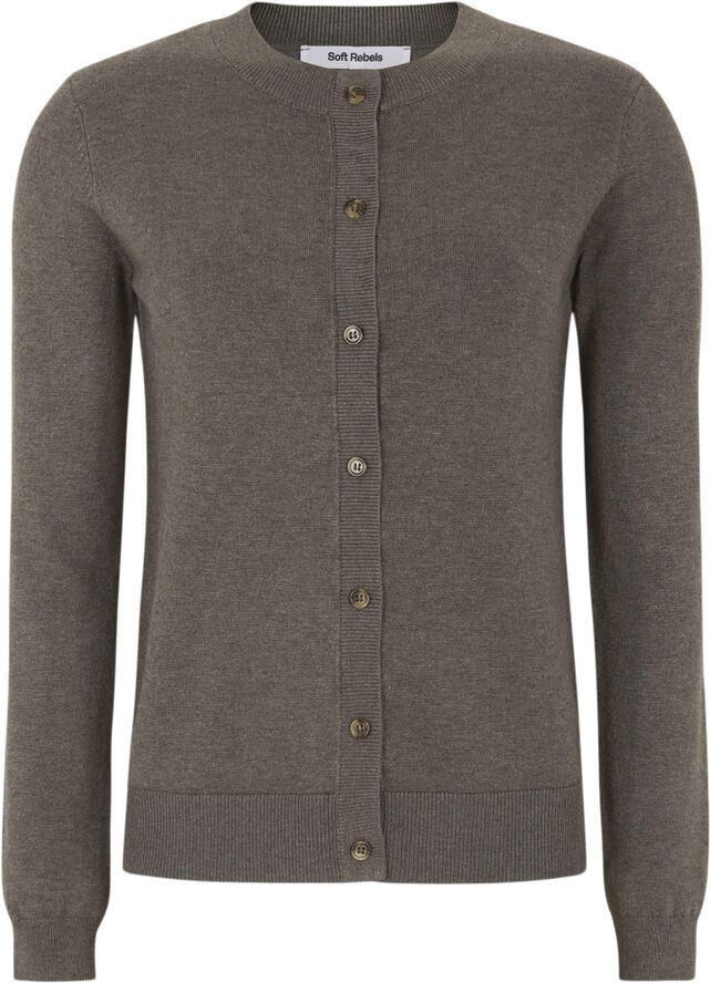 Soft Rebels SRMarla cardigan knit Morel melange