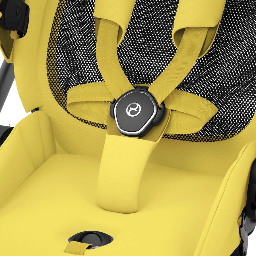 cybex PLATINUM Kombikinderwagen New Mios Matt Black Mustard Yellow