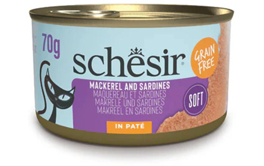 Nassfutter Sardinenpastete und Makrelenfilets 70 gErgänzungsfutter für Katzen