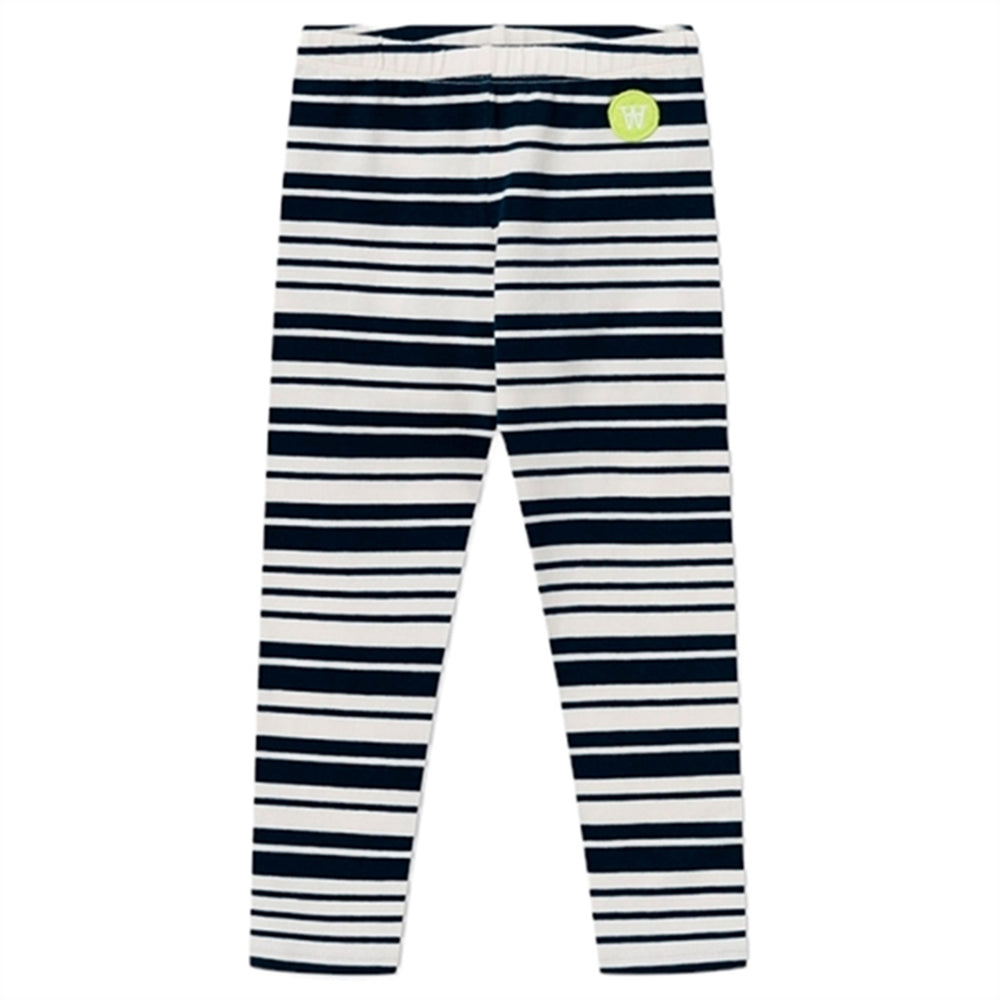 Off White/Navy Stripes Ira Leggings