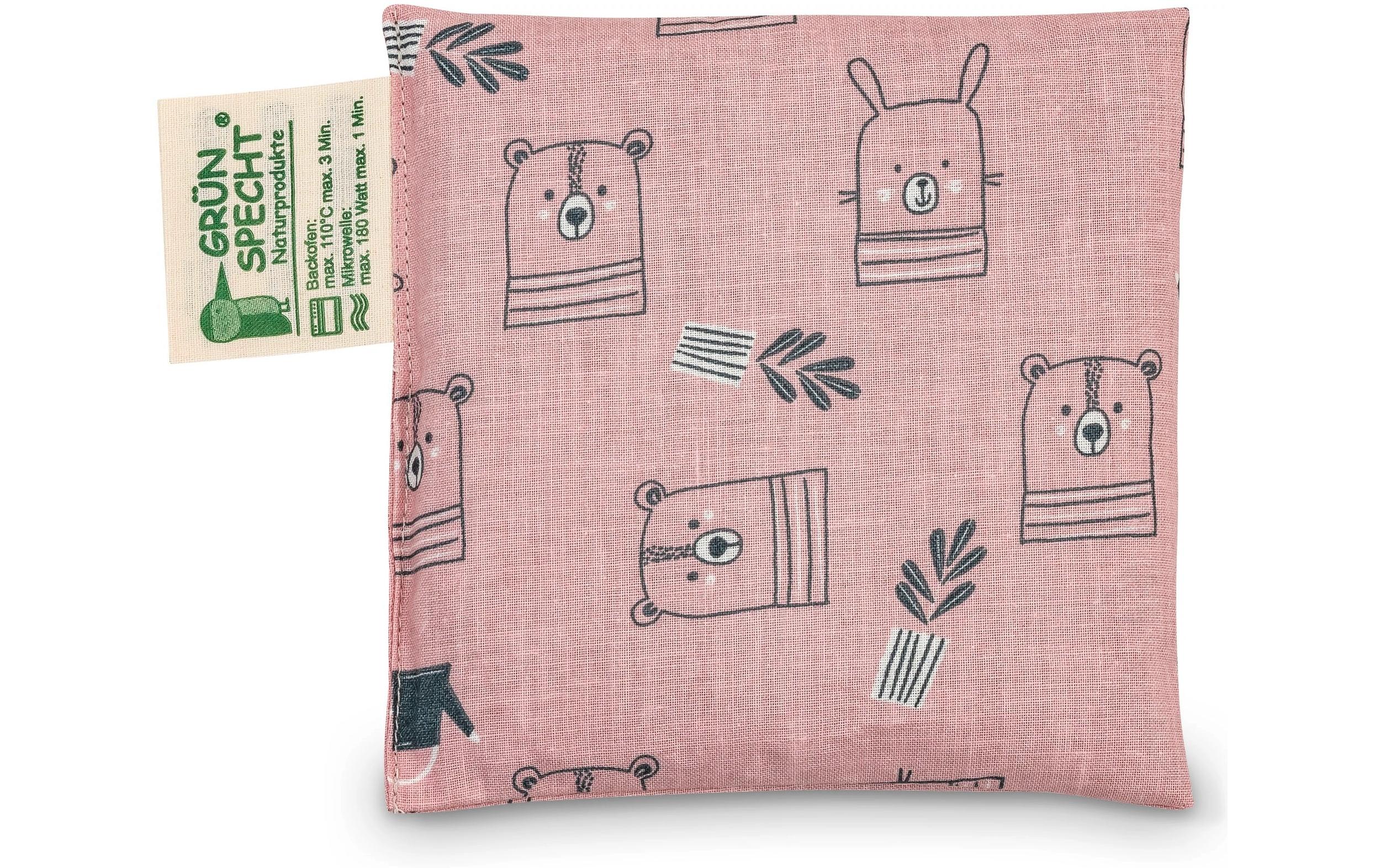 Traubenkernkissen Blossom pink 12 x 12 x 1 cmWärmekissen zur Linderung von Bauchbeschwerden