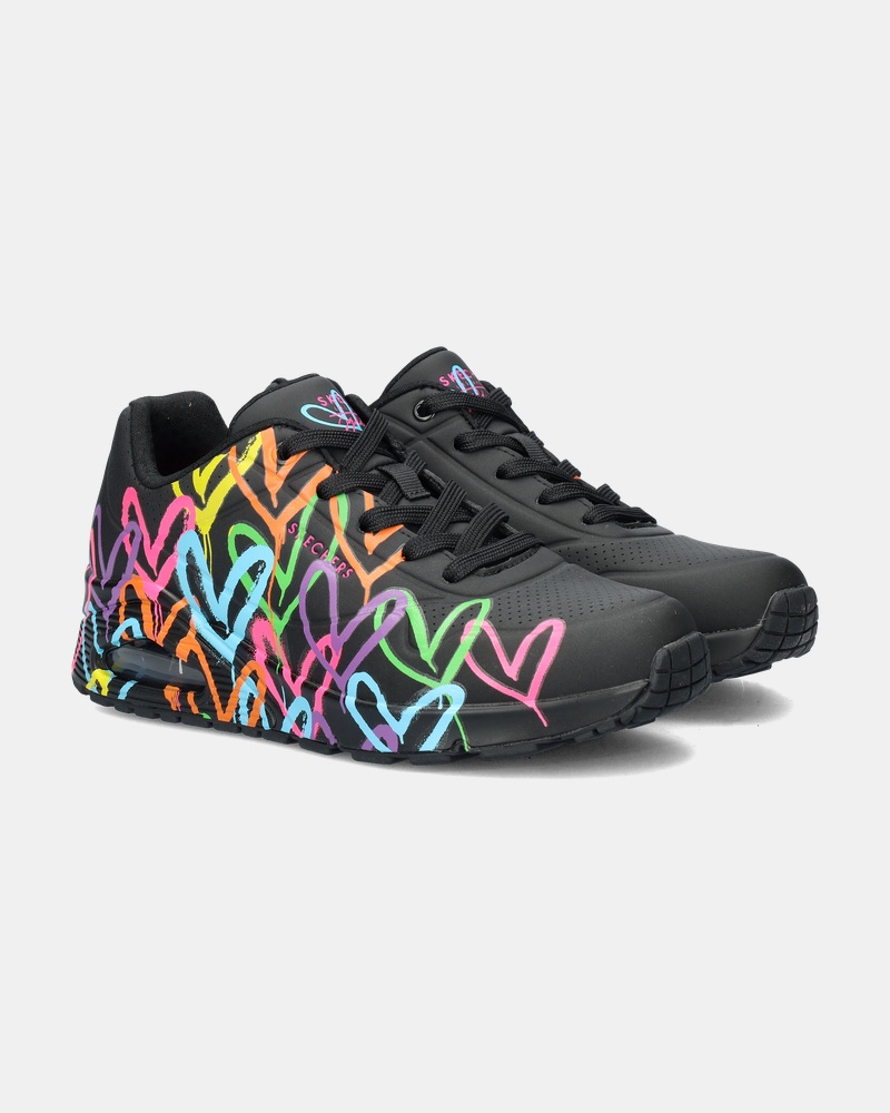 Skechers Uno Love Lage sneakers  - zwart