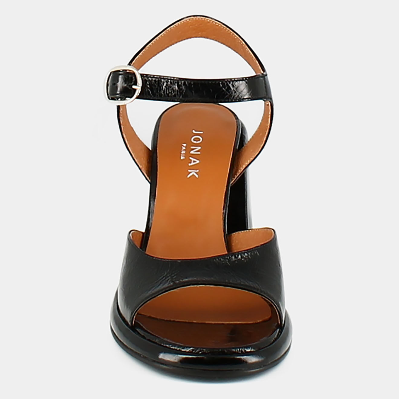 Jonak Sandales en Cuir Dare noires - Talon 8 cm