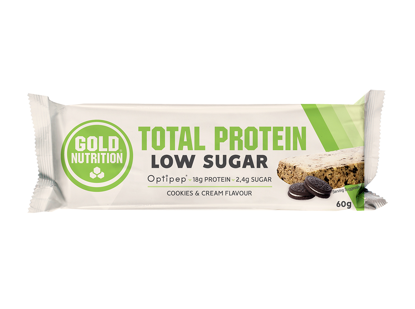 BARRA GOLDNUTRITION LOW SUGAR BOLACHA & NATA 60G