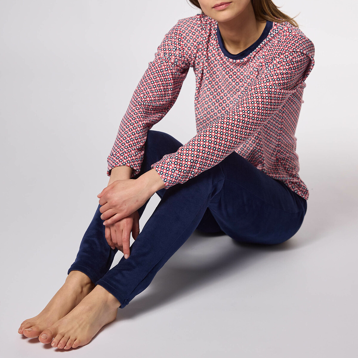 DODO<br>Pijama de veludo de manga comprida Cocoeurico