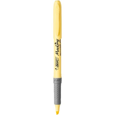 BIC Kit de Révision : 6 surligneurs BIC Highlighter Grip + 30 fiches cartonnées