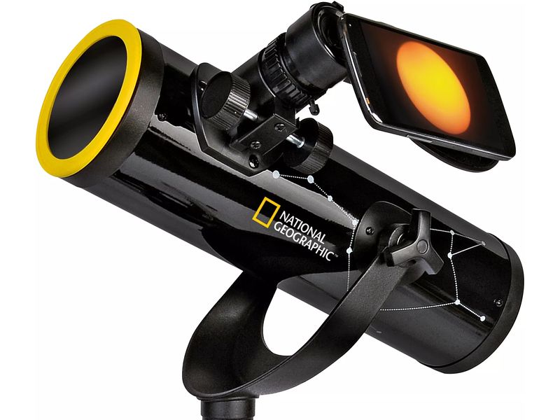 National Geographic Teleskop mit Sonnenfilter 76/350 Kompaktes Einsteiger-Teleskop