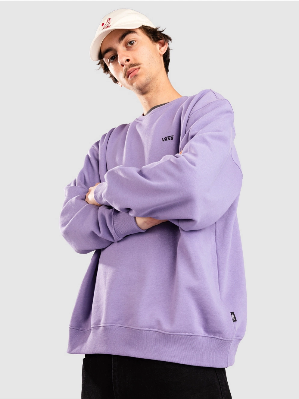 Vans Left Chest II Loose Crew Sweater purple haze
