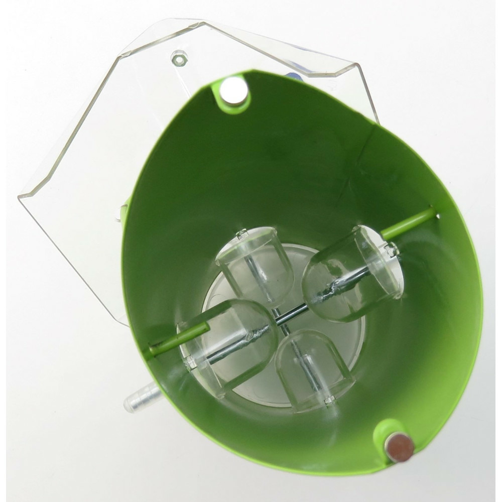 Mangeoire extérieure 800 ml et 25 cm verte pour oiseaux