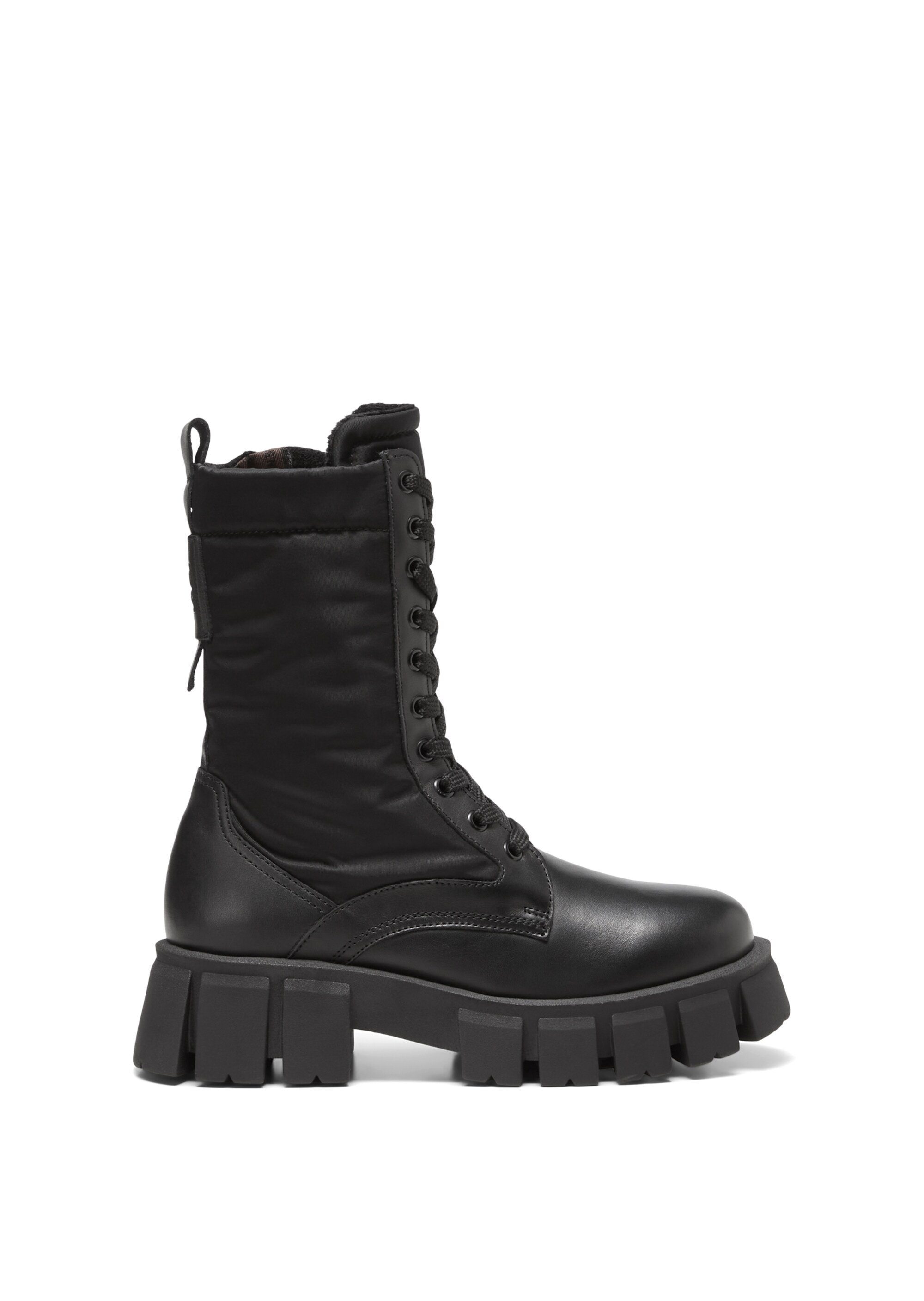 Schnürstiefel mit Innenzipper