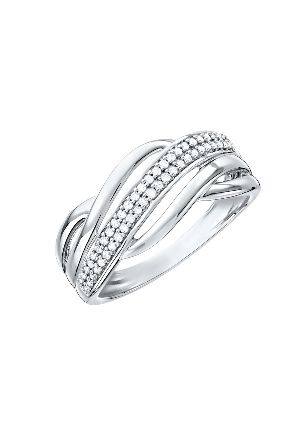 Damenring mit Diamanten