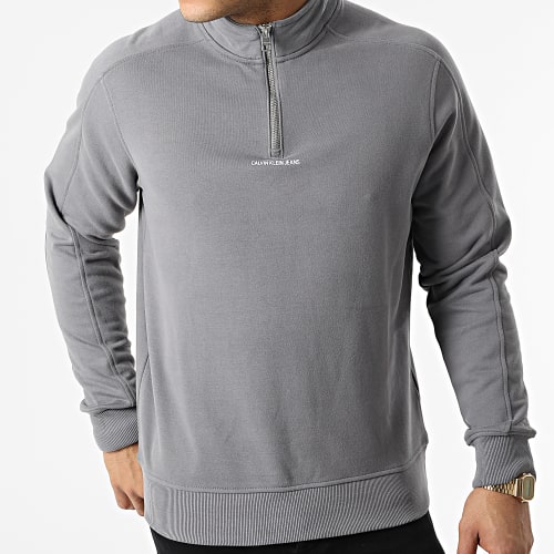 Sweat A Col Zippé 9695 Gris