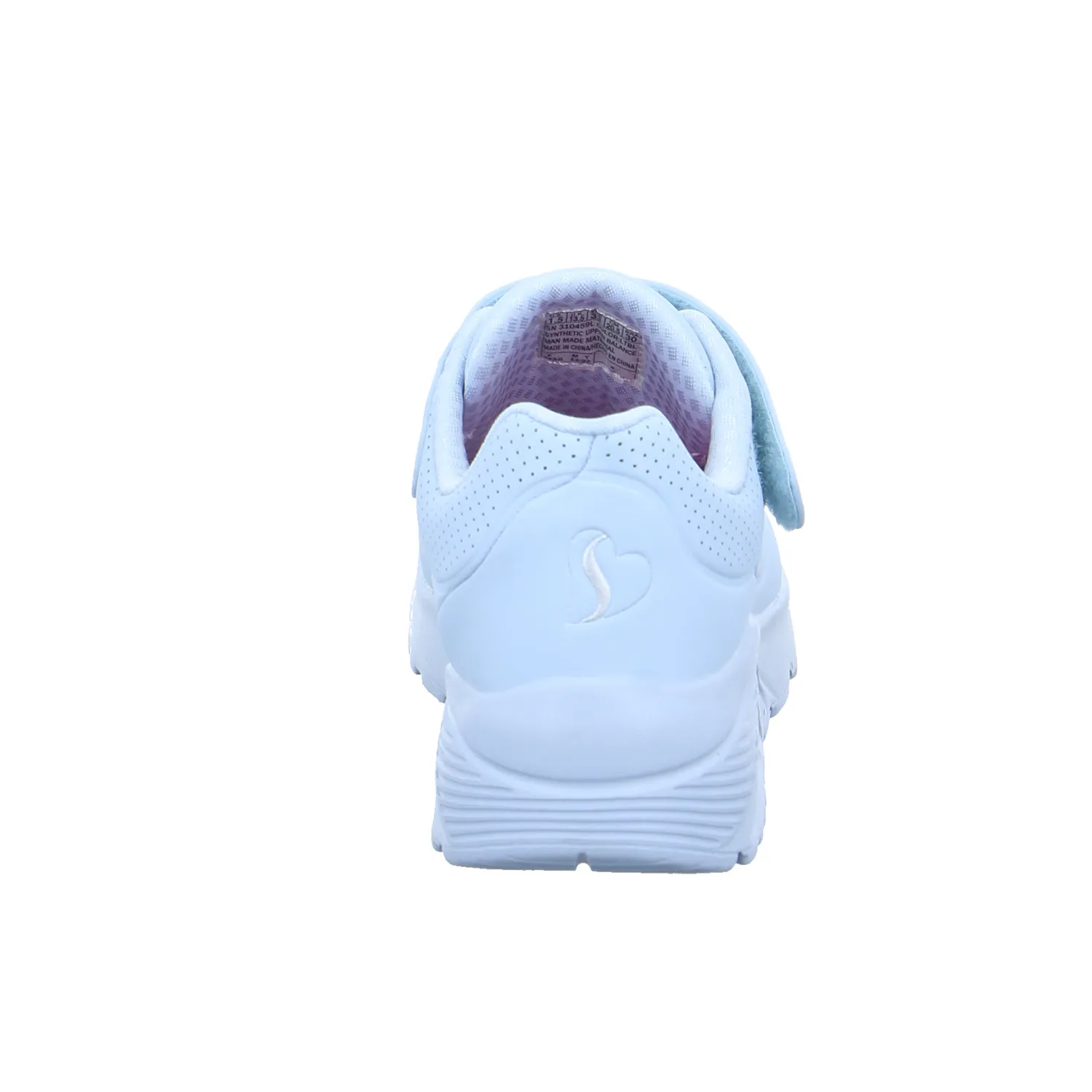 SKECHERS Mädchen-Halbschuh Klett Pastelgrün Lederimitat  Sneaker