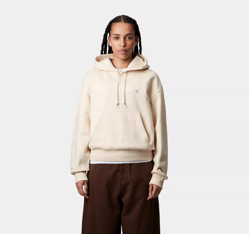 Carhartt WIP W' Hooded Casey Sweatshirt Peanut / Silver