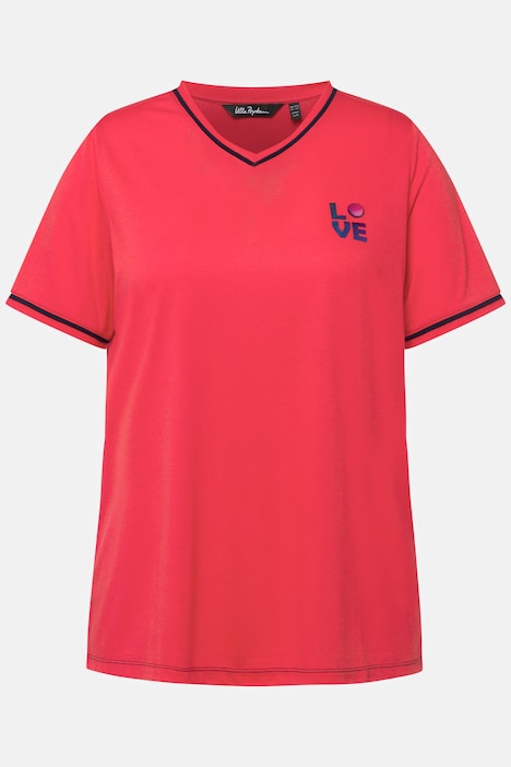T-Shirt, Love, V-Ausschnitt, Halbarm, antibakteriell
