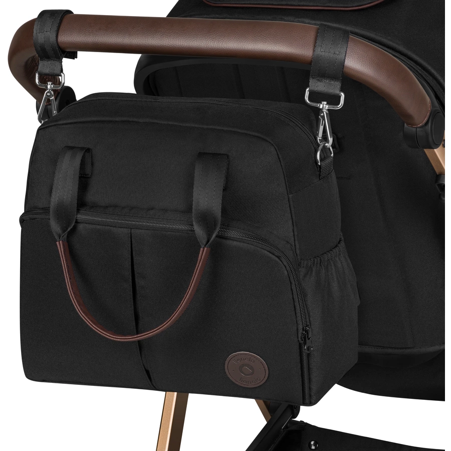 lionelo Kombikinderwagen Amber 2 in 1 Black Onyx