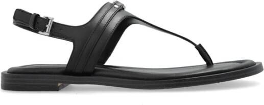 MICHAEL KORS Zwarte Sandalen Mandy Thong Sandal