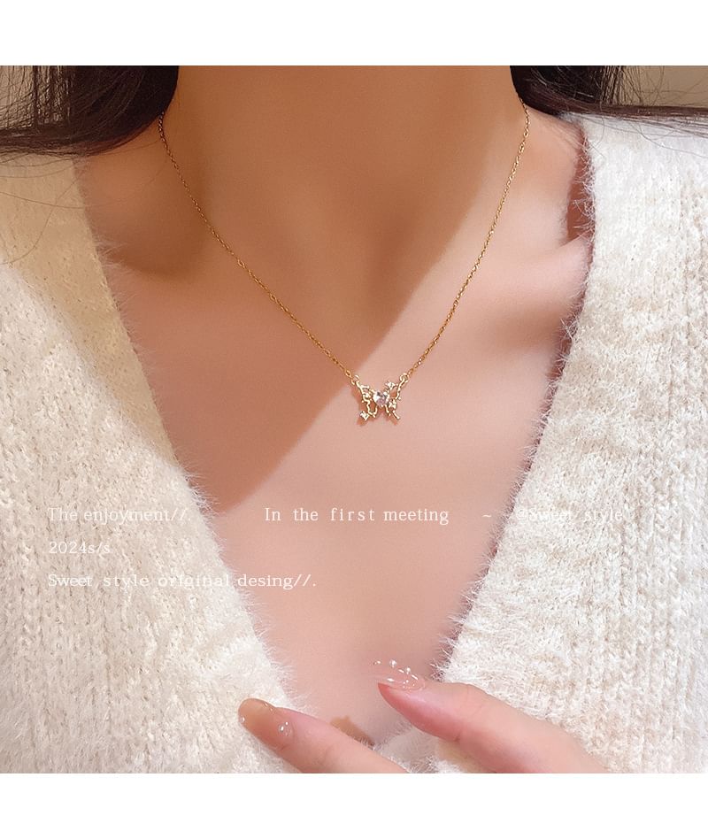 LIVSIA - Vlinder CZ Ketting