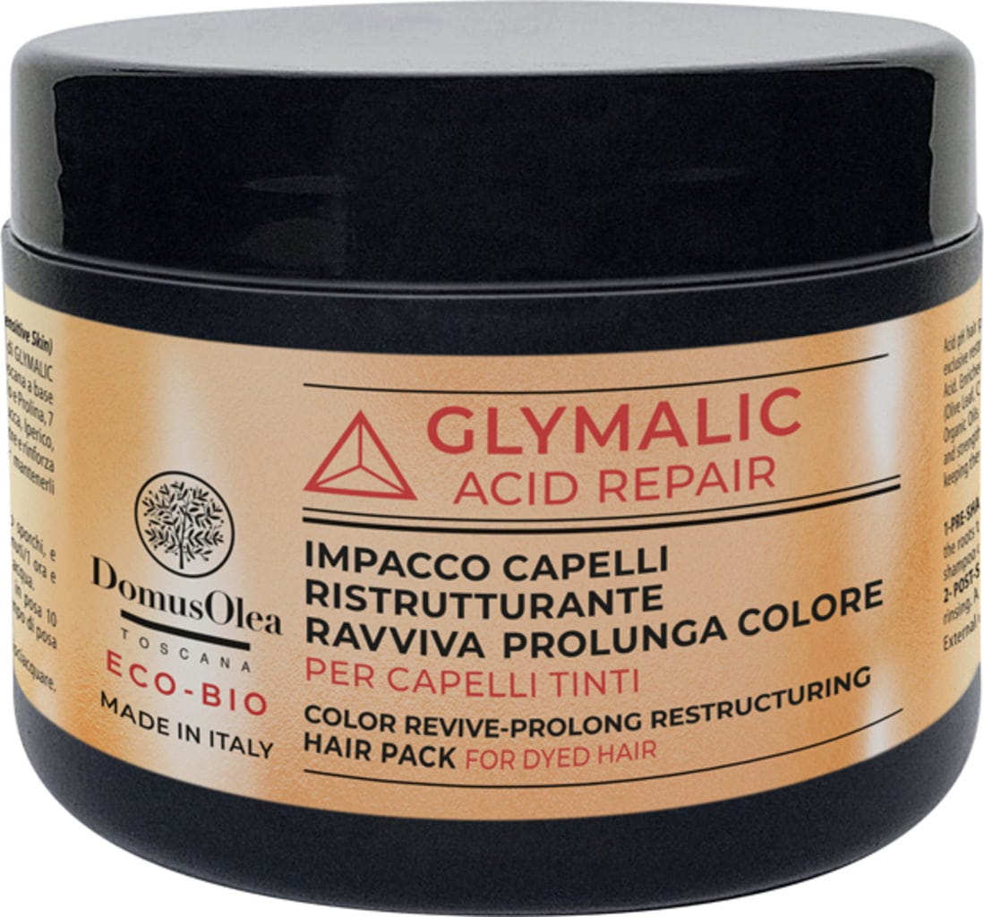 Domus Olea Toscana  GLYMALIC Acid Repair Haarmaske Farbschutz, 250 ml