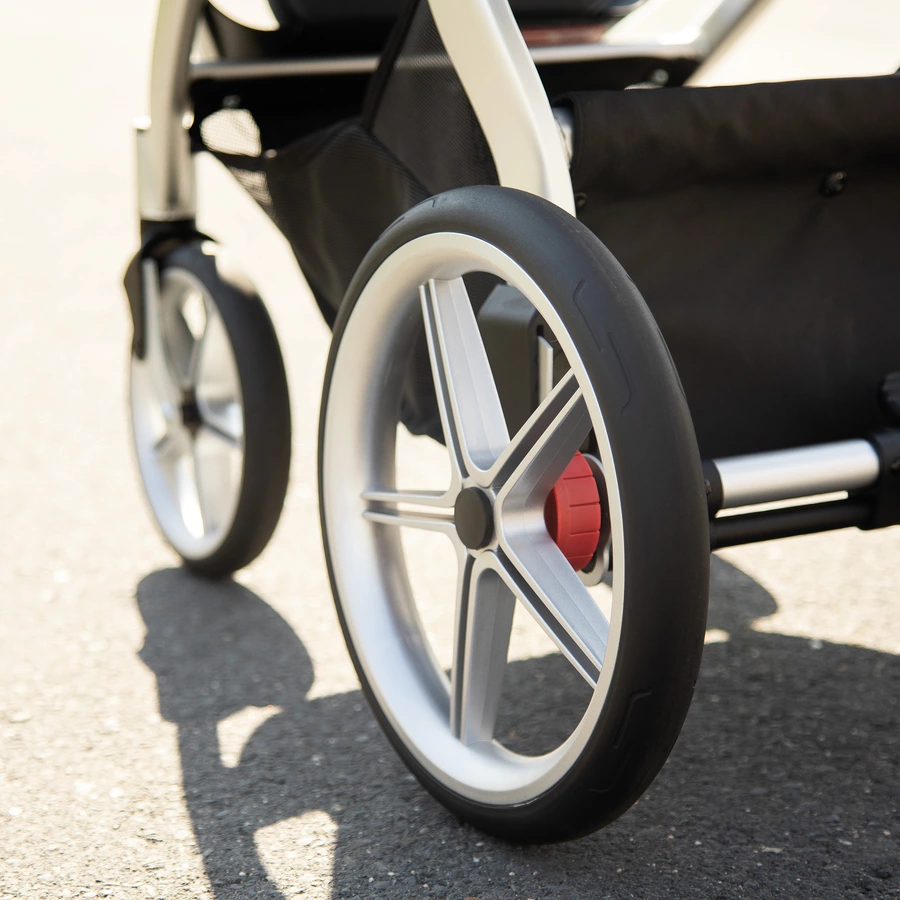 GESSLEIN Kombikinderwagen FX4 Life mit Handbremse, mittelblau  Palme