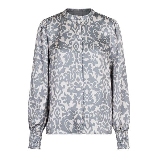 Neo Noir Kala Flower Blur Bluse, Dusty Army, 40