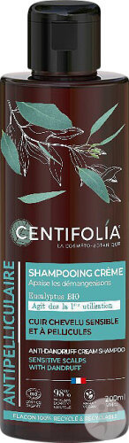 Centifolia Antipelliculaire Shampoing Crème Cheveux Sensibles Et À Pellicules Flacon 200ml