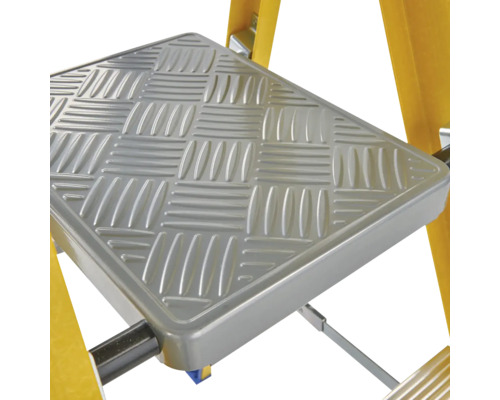 Werner GRP trapladder, 4 sporten, werkhoogte 2,93 m