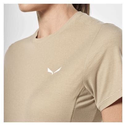 T-Shirt Technique Femme Salewa Puez Dry Beige