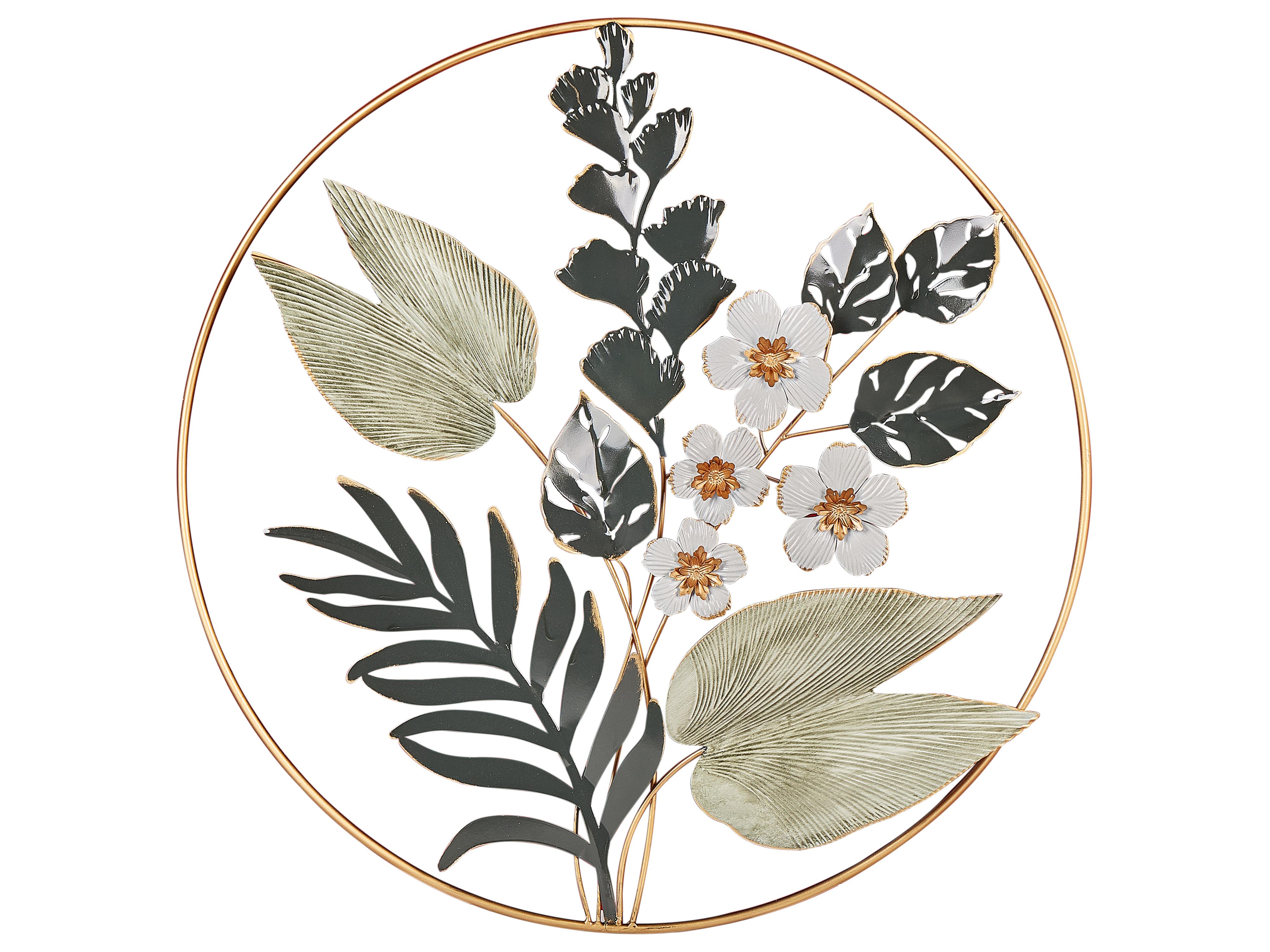 Wanddecoratie Bloem DUBNIUM Metaal 70 cm Groen